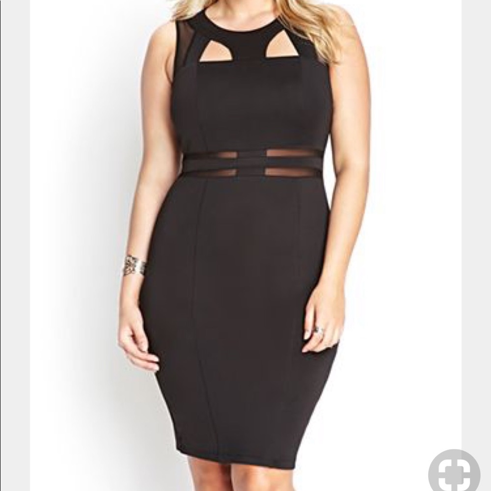 Forever 21 Plus Black Dress sz 1X- New without tag